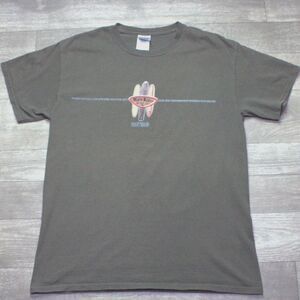 Vintage Wave Rider Hawaii Surfboard Green Men's Tee Shirt Sz M